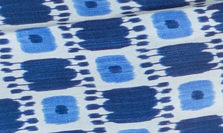 Apny Print Chiffon Button-up Sleeveless Top In Blue Multi
