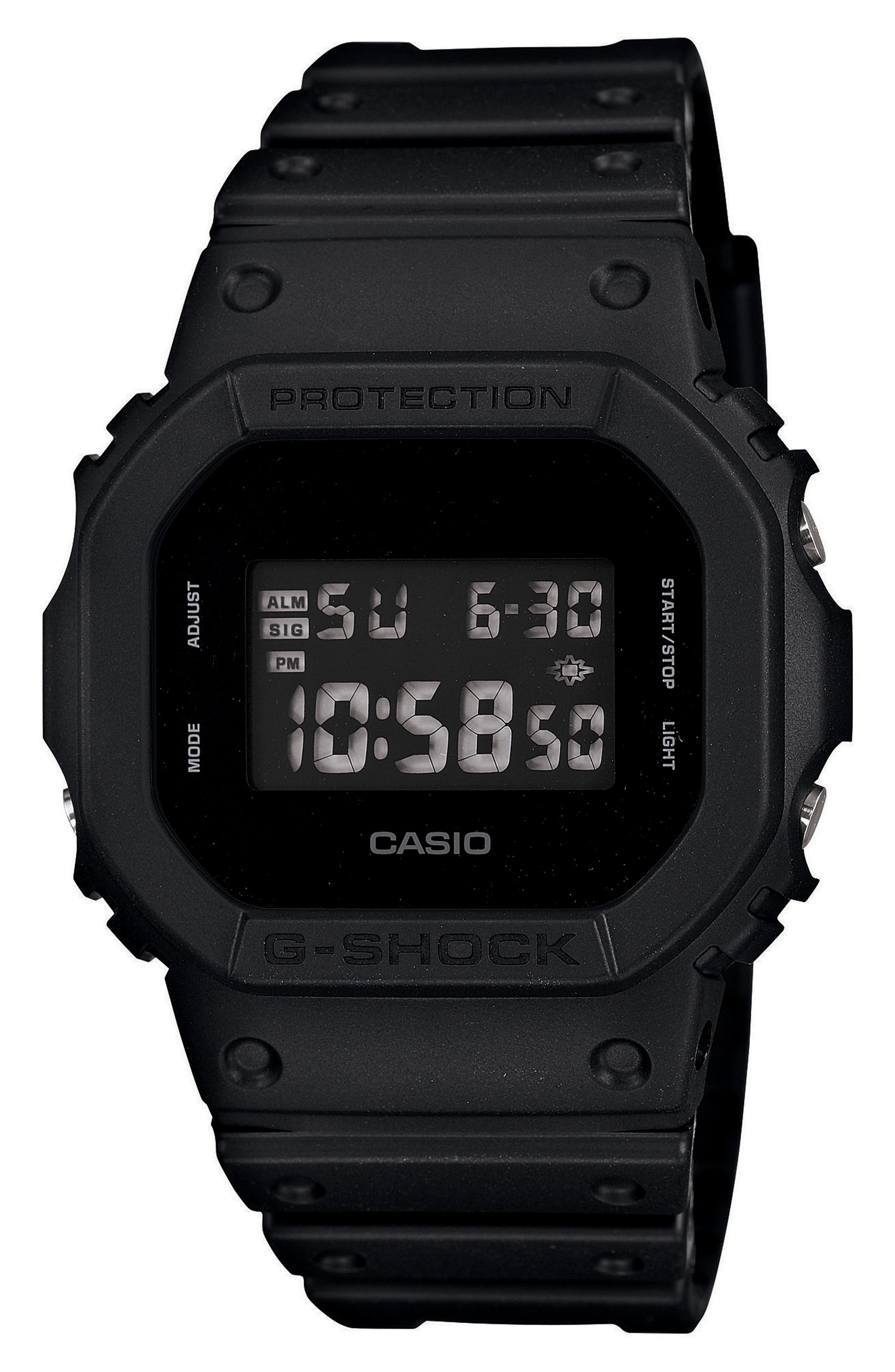 G-Shock Square Digital Watch, 48mm | Nordstrom Stainless Steel G Shock Square