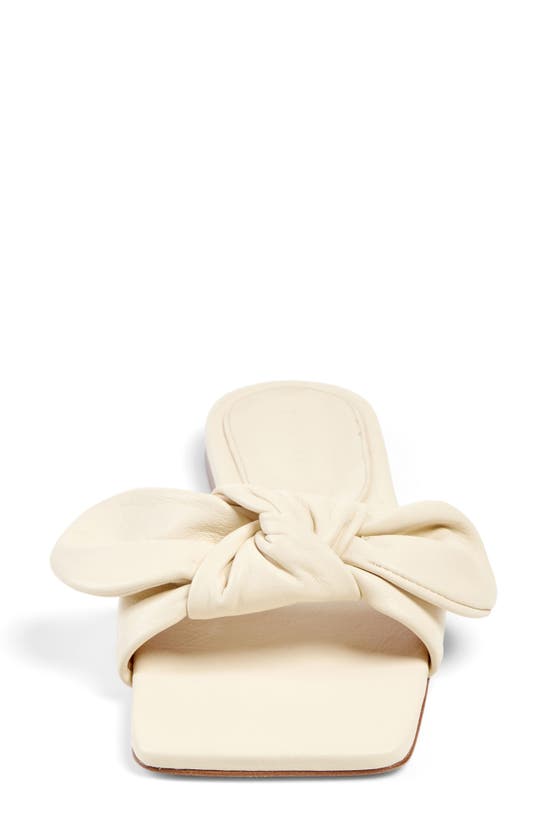 Shop Dear Frances Knot Slide Sandal In Cream