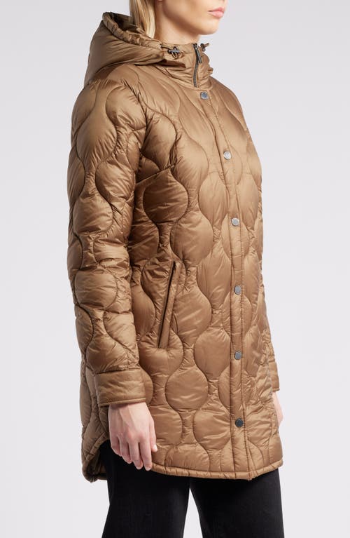 Shop Michael Kors Quilted Packable 500 Fill Power Down Blend Puffer Coat In Husk