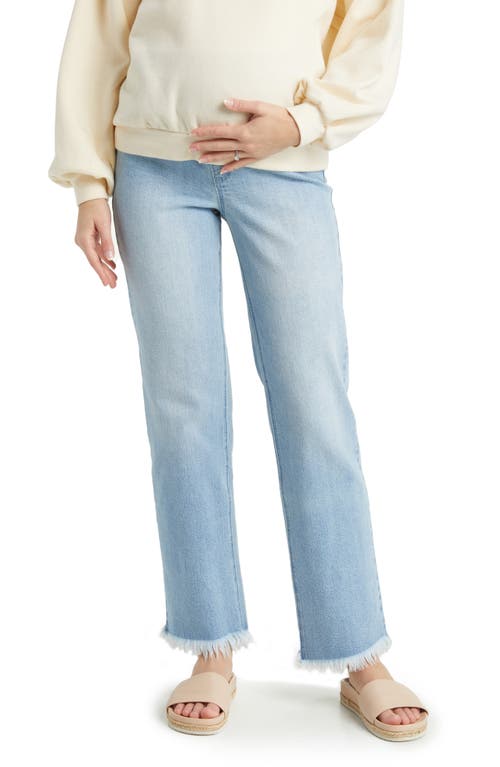 1822 Denim Over the Bump Relaxed Straight Leg Maternity Jeans Lizzy at Nordstrom,