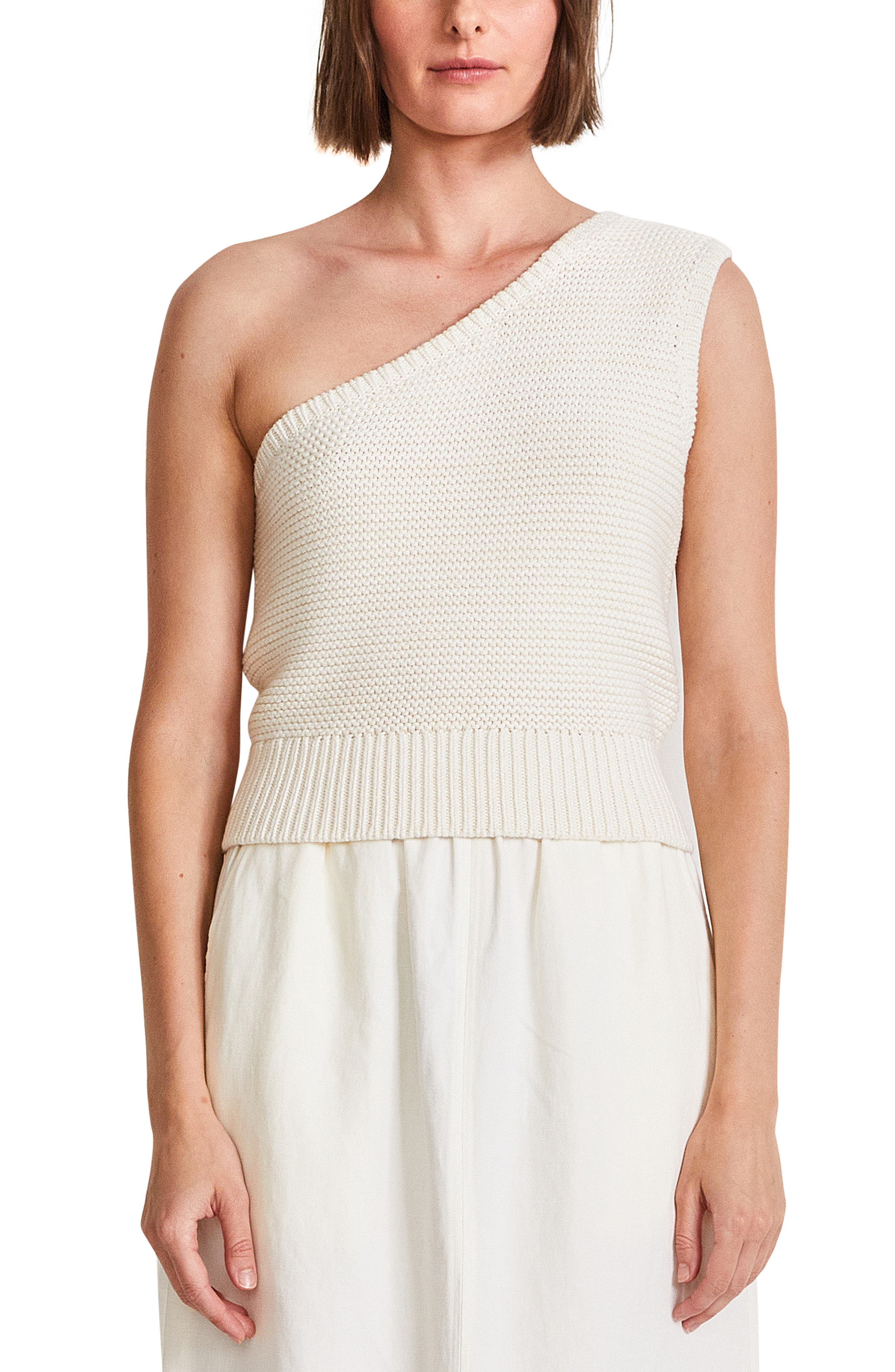 Shoulder Organic Cotton \u0026 Cashmere Knit 