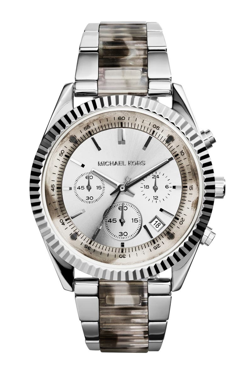 Michael Kors 'Clarkson' Chronograph Acetate Link Bracelet Watch, 42mm ...