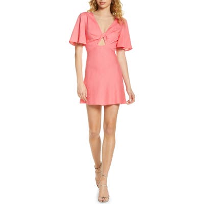 Finders Keepers Sally A-Line Minidress, Red
