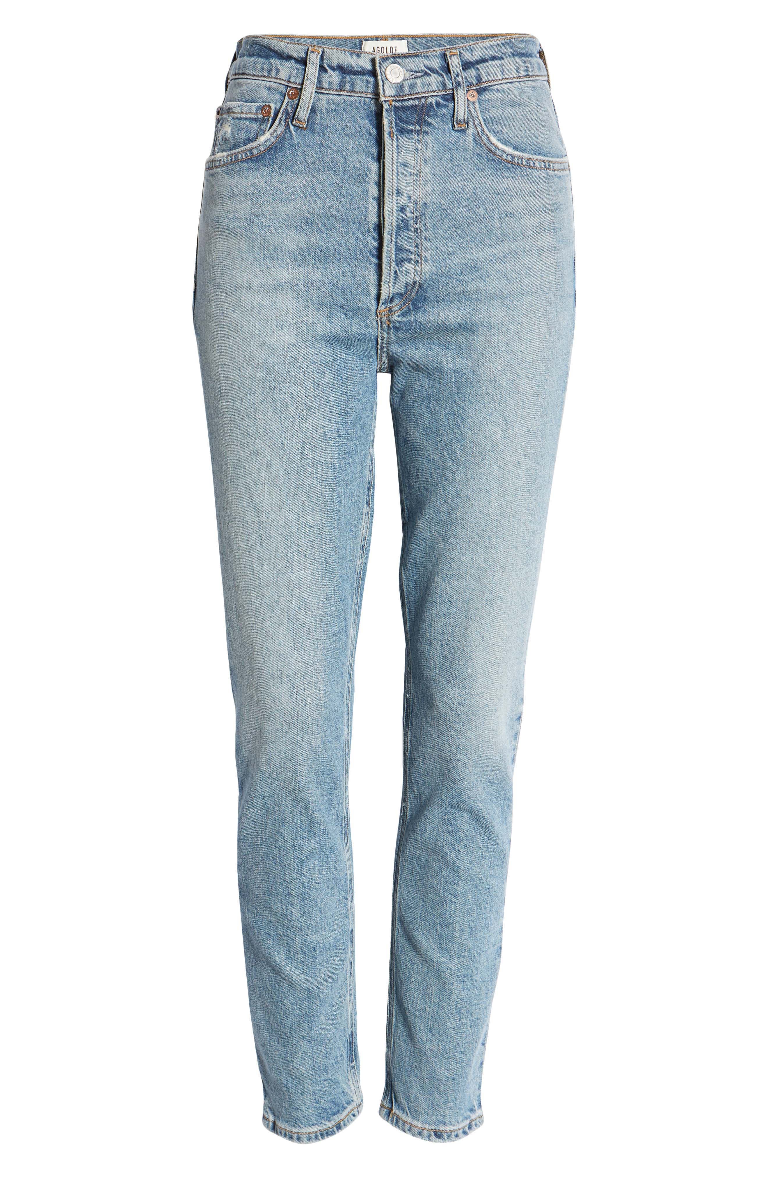 Agolde Nico High Rise Ankle Jeans in Chronicle Smart Closet