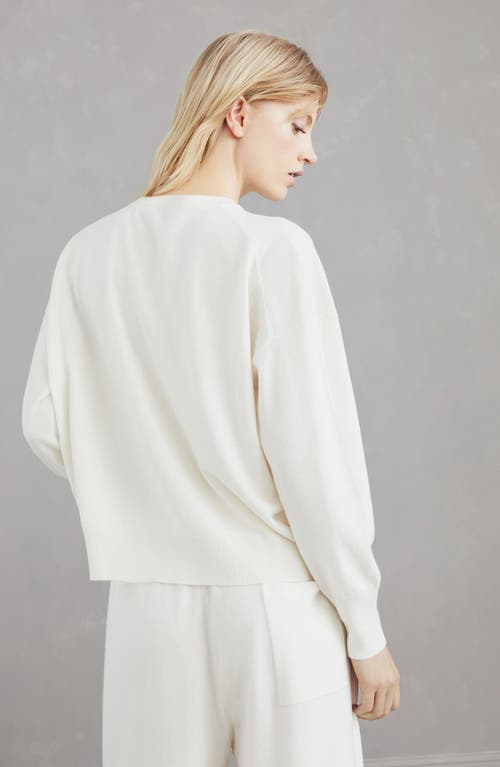 Shop Brunello Cucinelli Cashmere Sweater In White