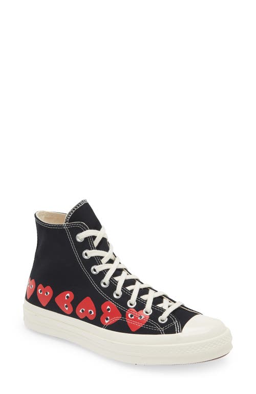 Comme des Garçons PLAY x Converse Gender Inclusive Chuck Taylor Heart High Top Sneaker at Nordstrom, Women's