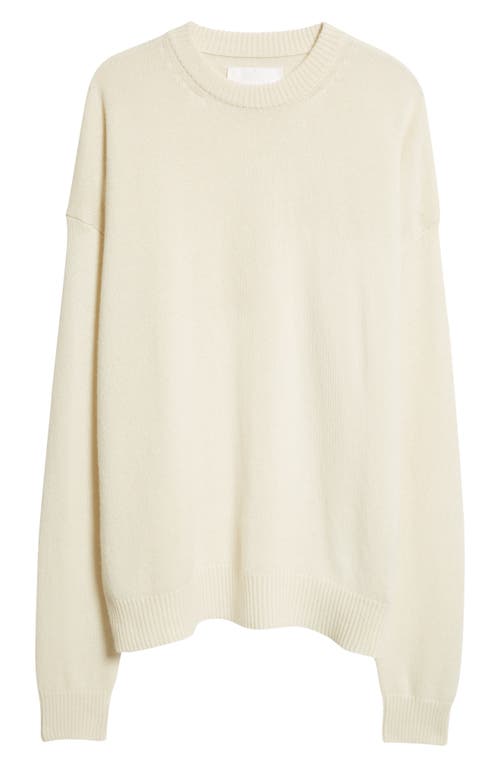 Shop Jil Sander Cashmere Crewneck Sweater In Chalk