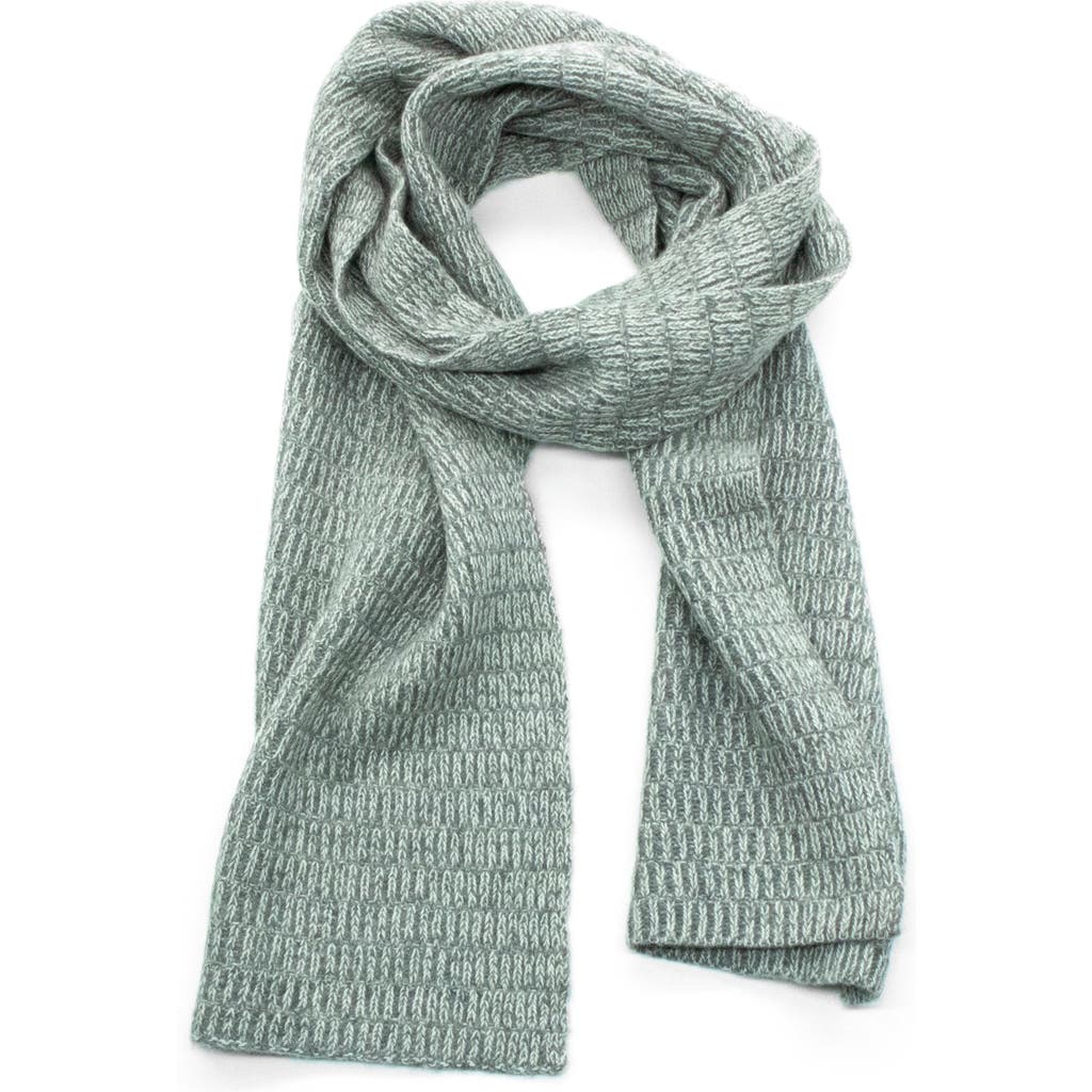 Portolano Chunky Stitched Scarf In Green