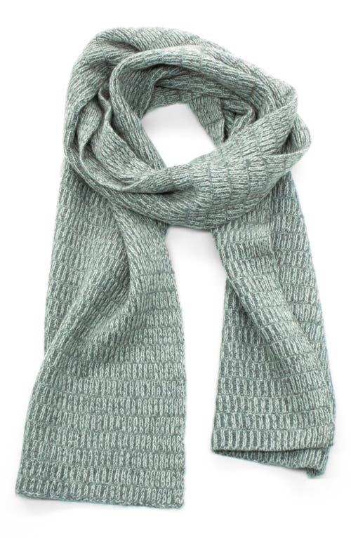 Shop Portolano Chunky Stitched Scarf In Nile Brown/off White