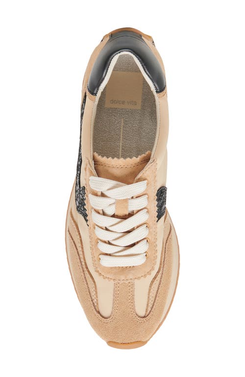 Dolce Vita Women's Notice Adjustable Strap Low Profile Sneakers In Tan Multi Nylon