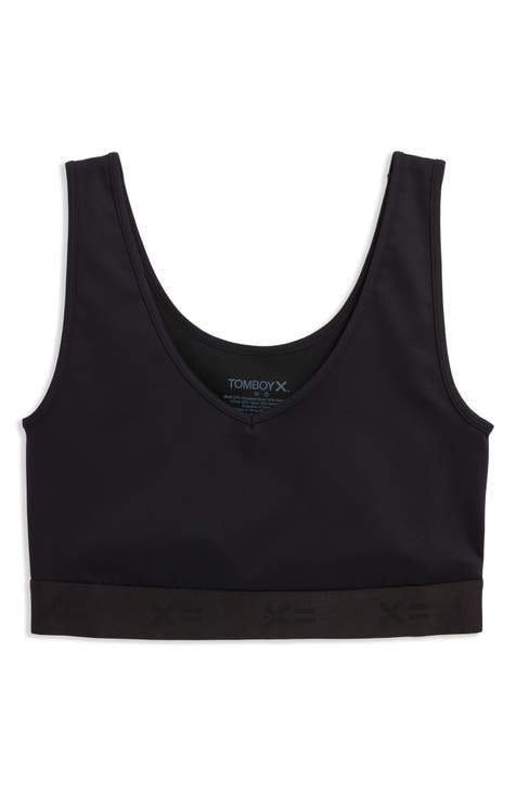 Tomboyx Sports Bra, Medium Impact Support, Wirefree Athletic Strappy Back  Top, Womens Plus-size Inclusive Bras, (xs-6x) Black Xx Large : Target