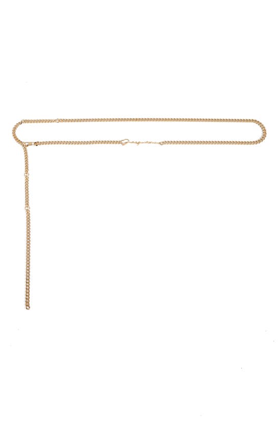 Jacquemus Signature Brass Belt In Gold