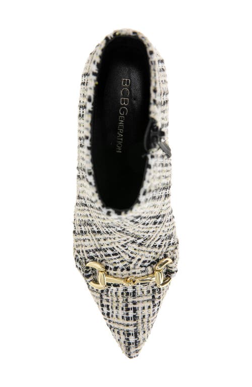 Bcbg Darmena Pointed Toe Bootie In Ivory Multi