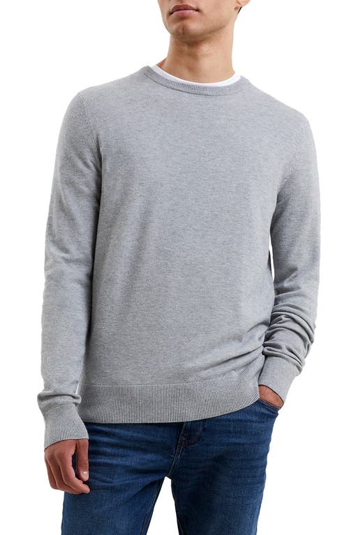 French Connection Supersoft Cotton Sweater in Light Grey Melange at Nordstrom, Size Xx-Large