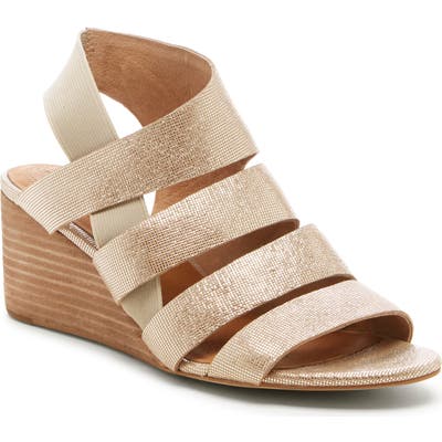 Cc Corso Como Ontariss Wedge Sandal- Metallic