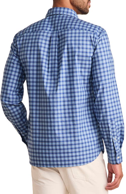 Vineyard Vines On The Go Brrr Stretch Performance Plaid Slim Fit Button Down Shirt In Moonshine Pld