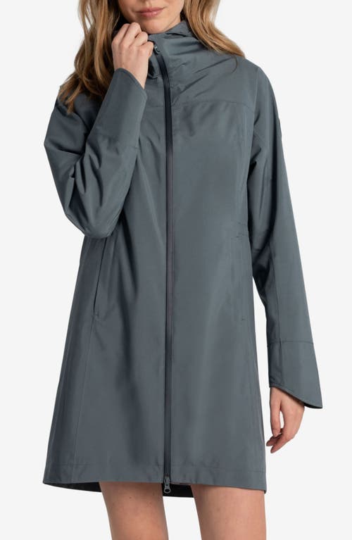 Element Hooded Waterproof Raincoat in Ash