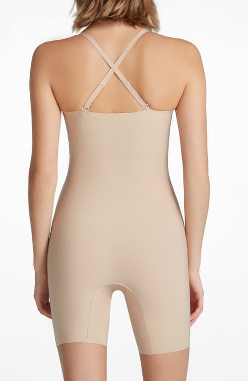 Shop Commando Zone Smoothing Romper In Beige