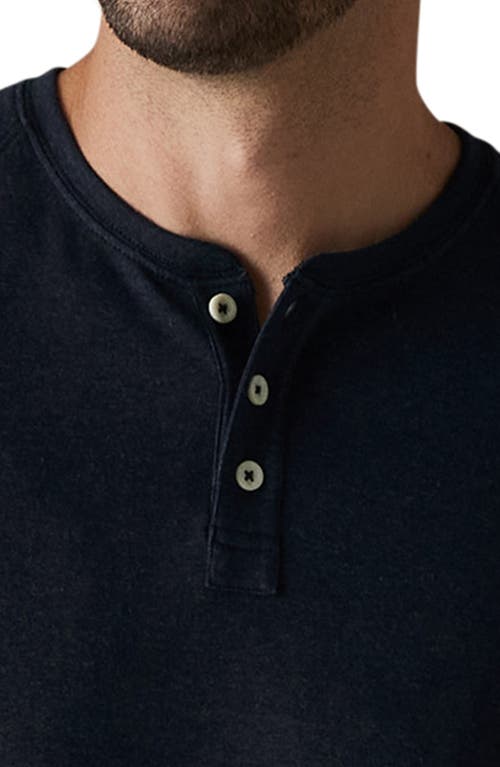 Shop The Normal Brand Puremeso Everyday Henley In Normal Navy