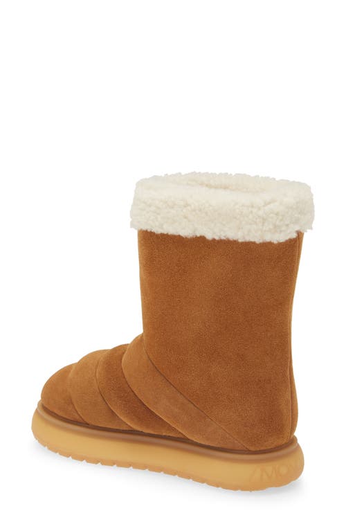 Moncler Gaia Pocket Suede Ankle Boots In Rust