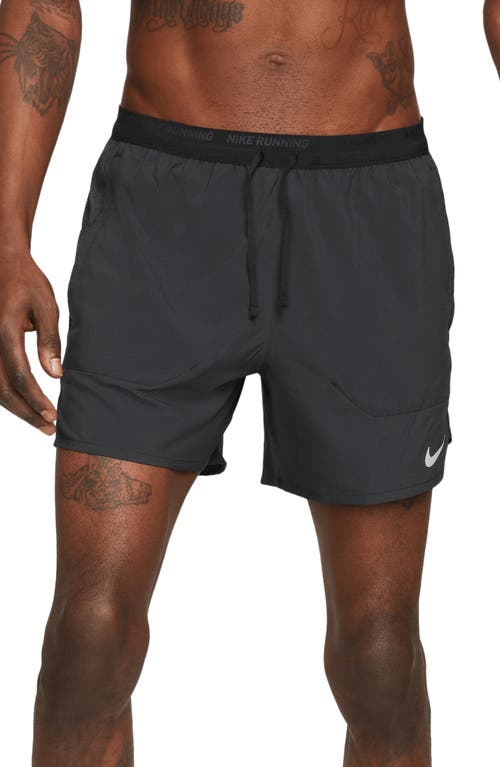 Nike Dri-fit Stride 5-inch Running Shorts In Black/black