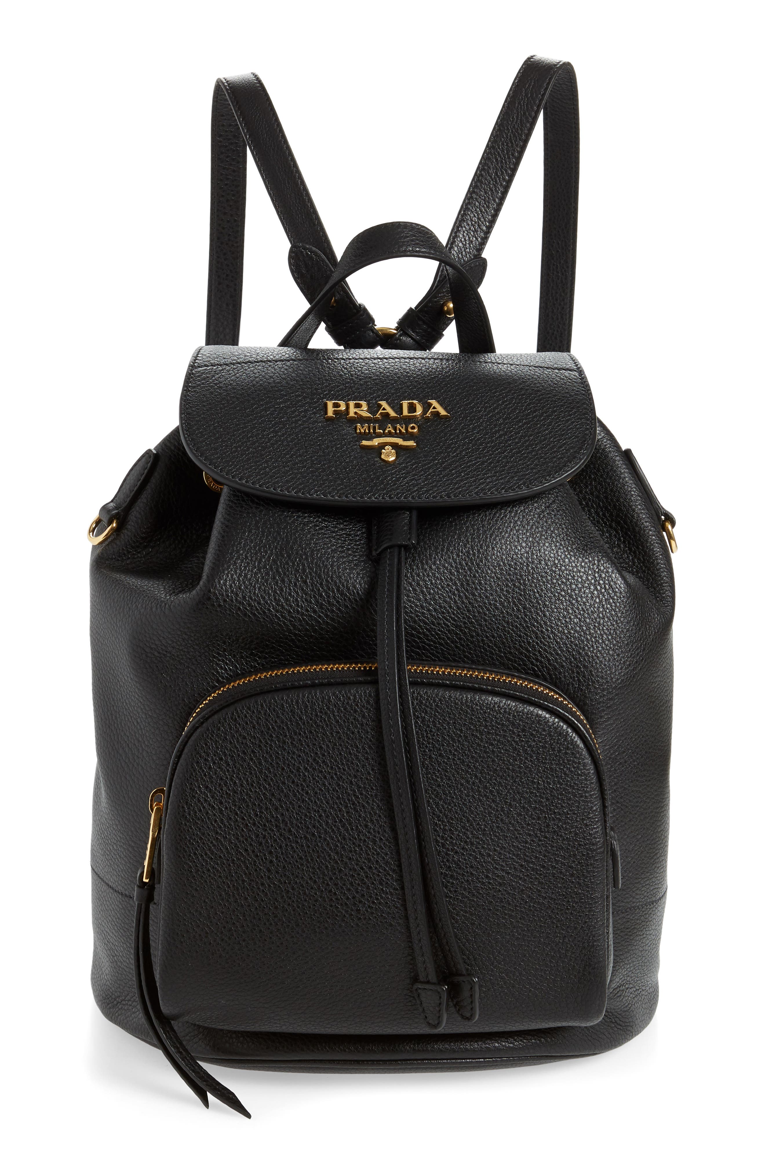 Prada Daino Leather Backpack | Nordstrom