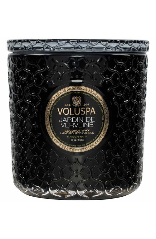 Voluspa Jardin de Verveine Luxe Candle in Black Tones at Nordstrom, Size One Size Oz