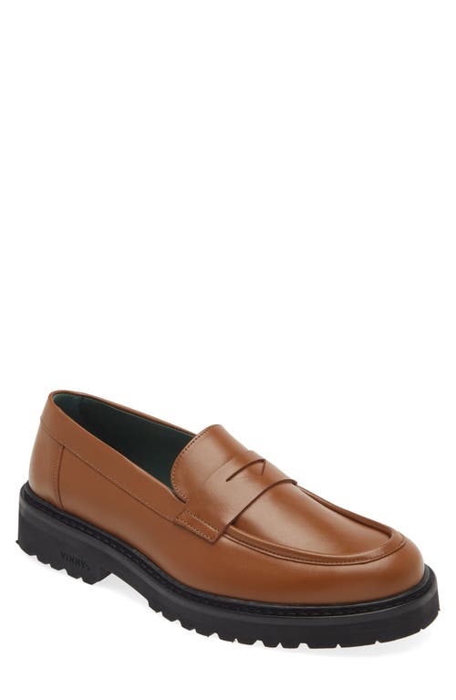 VINNY'S Richee Penny Loafer Brown at Nordstrom,