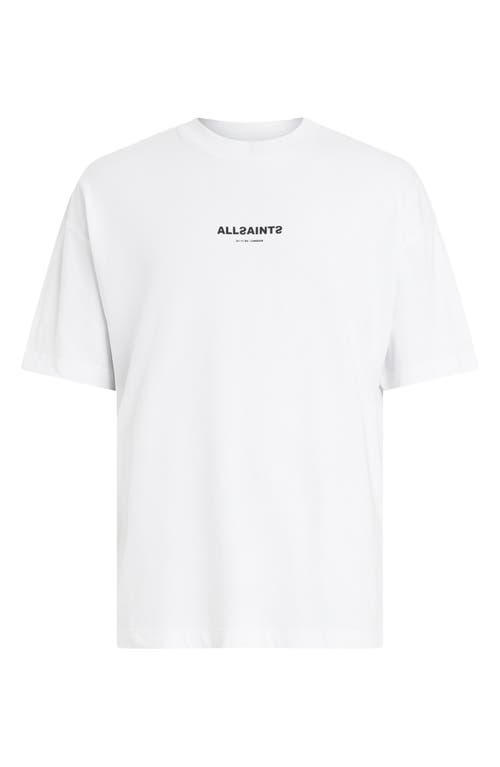 Shop Allsaints Subverse Logo Graphic T-shirt In Optic White