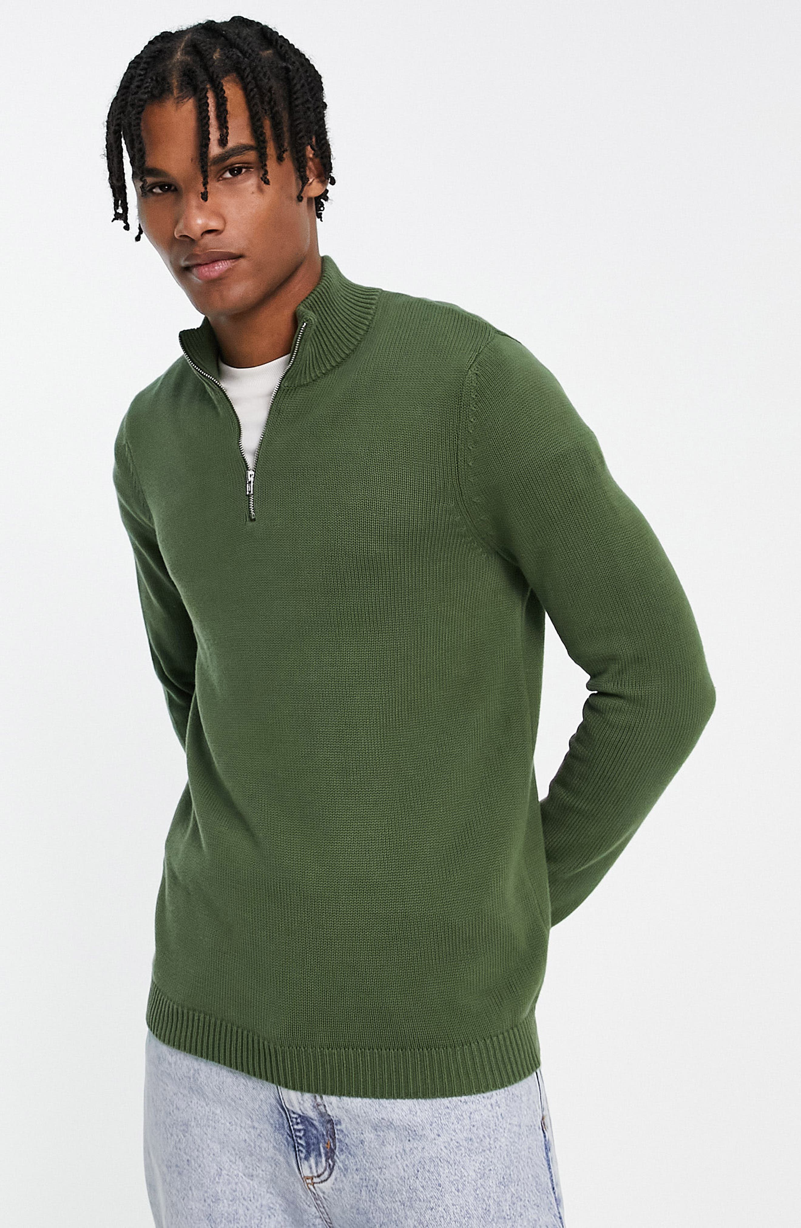 mens green sweater