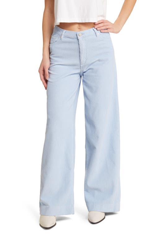 DL1961 Zoie Relaxed Wide Leg Corduroy Jeans Cerulean at Nordstrom,