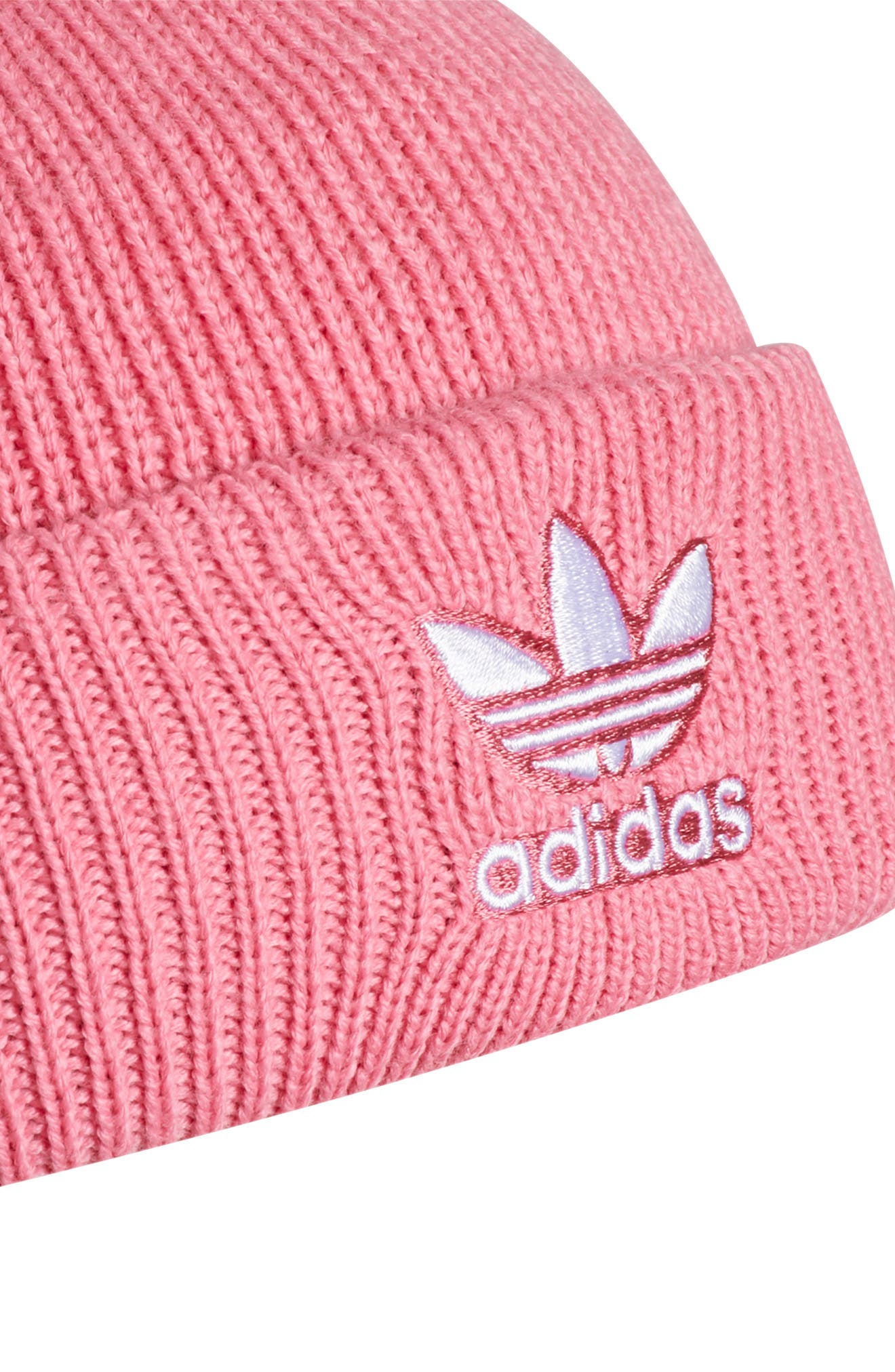 adidas hot pink beanie
