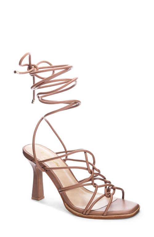 42 Gold Lava Ankle Tie Sandal at Nordstrom