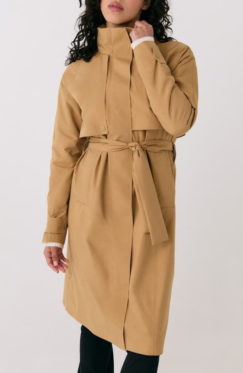 Shop Lole Aliz Waterproof Trench Coat In Carmel