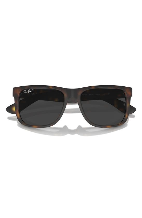 RAY BAN RAY-BAN JUSTIN 55MM POLARIZED SQUARE SUNGLASSES 