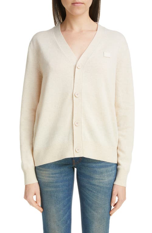 Acne Studios Face Wool Cardigan at Nordstrom,