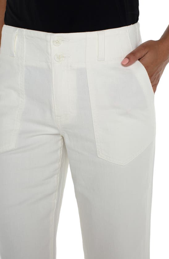 Liverpool Los Angeles Hannah Flare Leg Pants In Ivory