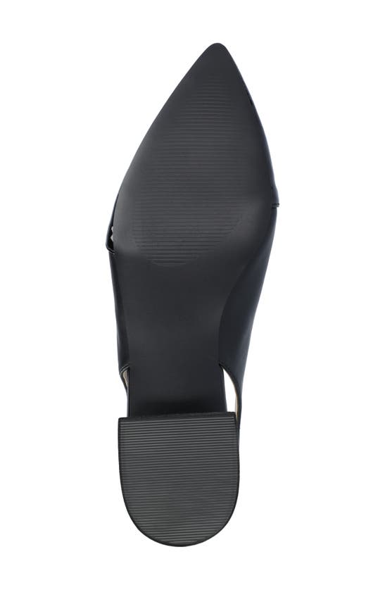 Shop Journee Collection Bertie Slingback Flat In Black
