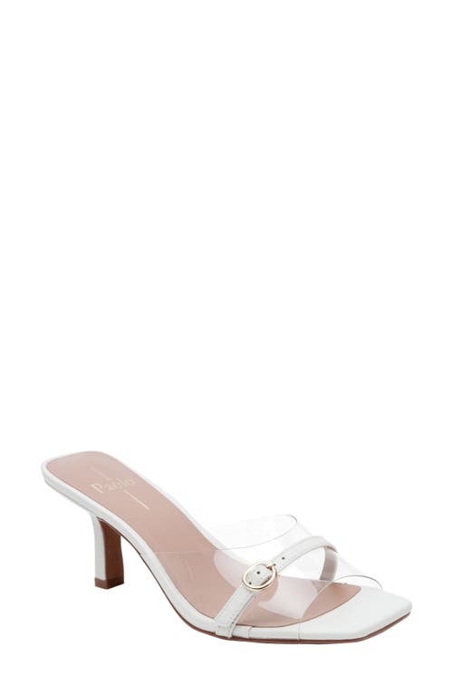 Linea Paolo Gillian Sandal In Clear/eggshell