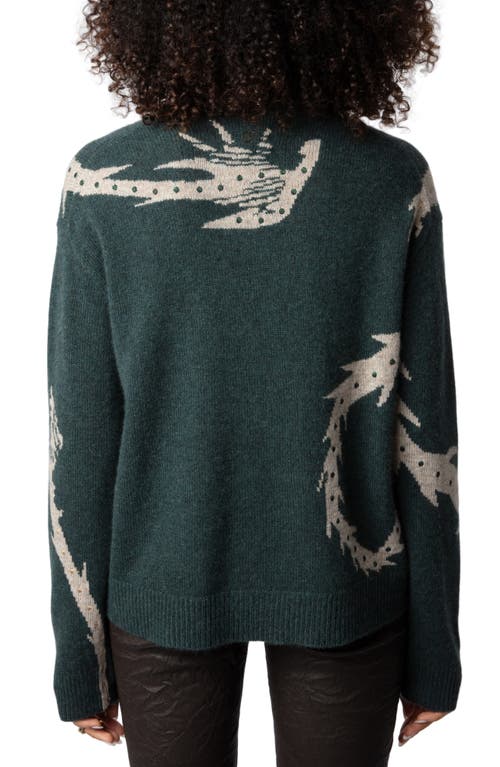 Shop Zadig & Voltaire Markus Vegetal Cashmere Sweater In Peaks