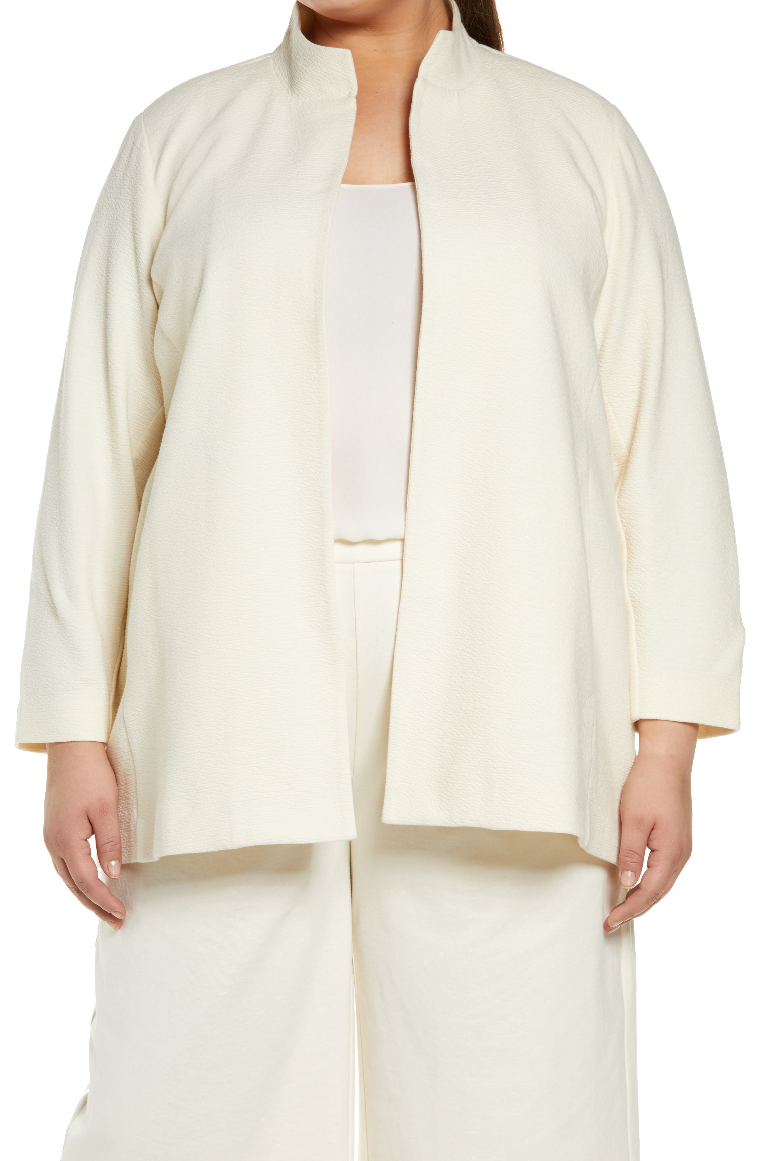 eileen fisher plus size coats