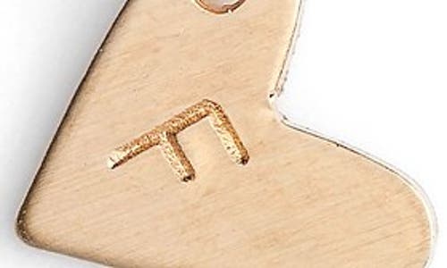 Nashelle 14k-gold Fill Initial Mini Heart Pendant Necklace In Gold/f