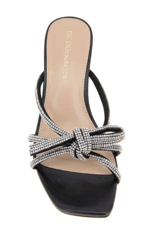 Shop Bcbg Selma Slide Sandal In Black/clear