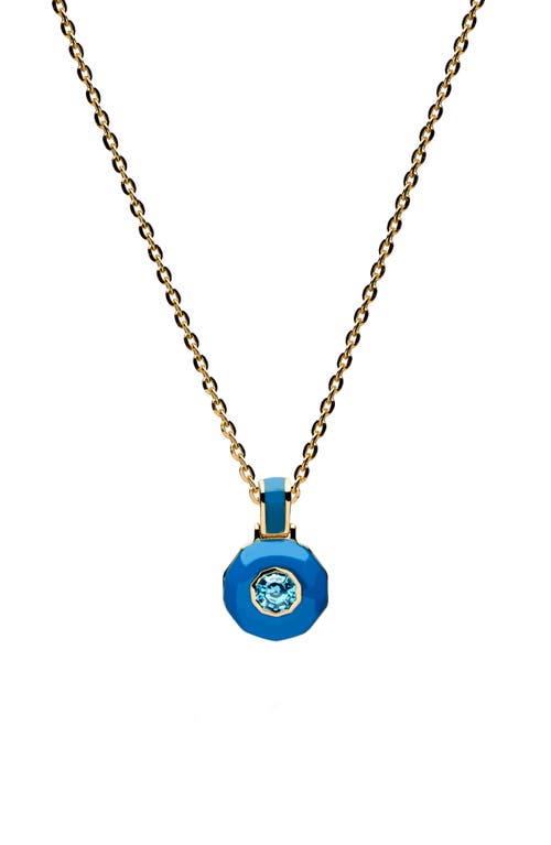 Awe Inspired Aura Necklace in Gold - Blue