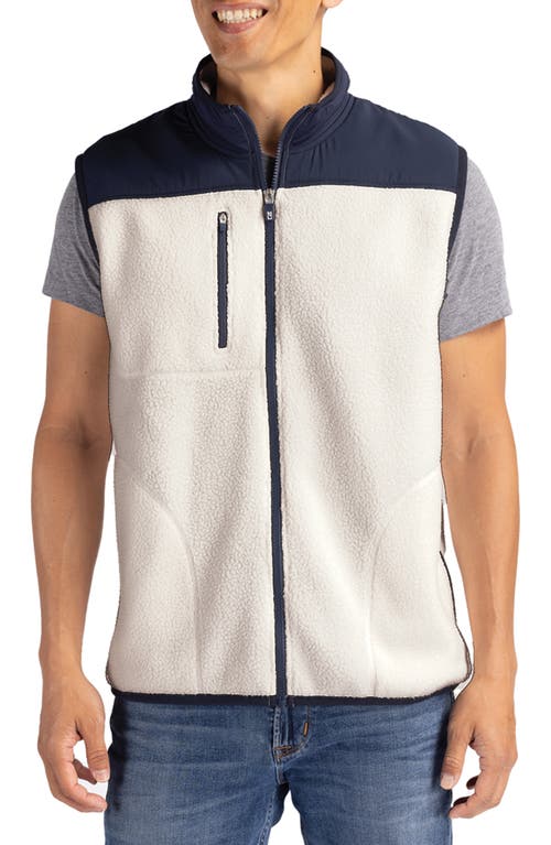 Cutter & Buck Cascade Eco Fleece Mens Vest In White