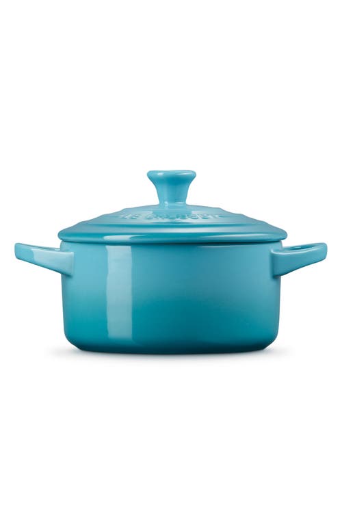 Le Creuset Artichaut 14-ounce Mini Round Cocotte In Caribbean