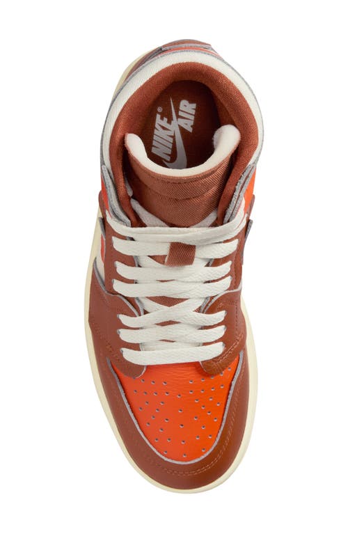 Shop Jordan Air  1 High Mm Basketball Sneaker In Desert Orange/sail/orange