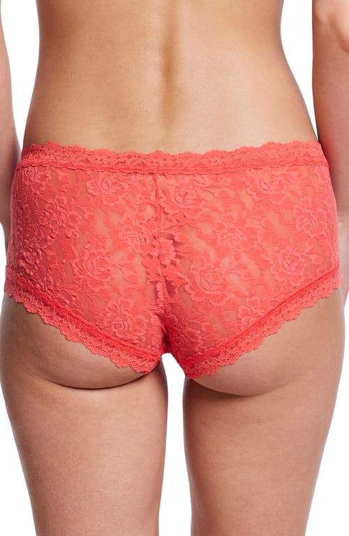 Hanky Panky Signature Lace Boyshorts In Hibiscus Bloom