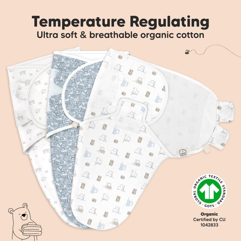 KEABABIES KEABABIES 3-PACK SOOTHE SWADDLE WRAPS